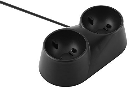 KIMISS Dual-Ladestation, Unterstützung für 2 koaxiale 2 3 (PS2) Premium VR-Fernbedienungen
