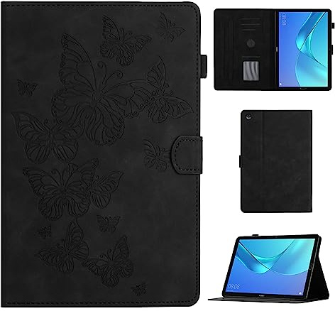 Casafuy Fodral för Huawei MediaPad M5/M5 Pro 10,8 Tum 2018, PU-Läder Surfplatta Skyddande Fodral Med Stativfunktion och Automatisk Sömn/Väckning Tablettskydd