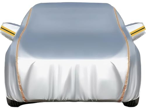 Telo Copriauto Antigrandine per Lancia Ypsilon (1992-2024) - Anti UV, Pioggia, Sole - Da Esterno Con Cerniera E Striscia Riflettente - Personalizzato