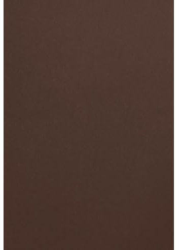 Netuno 50 x färgat lerpapper brunt DIN A4 21 x 29,7 cm 120 g Malmero Tourbe brunt pysselpapper färgat tryckbart färgpapper kartongpapper färgglada bruna toner för broschyrer inbjudningar pyssel