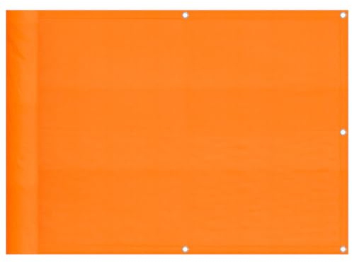 vidaXL Balkon-Sichtschutz Orange 75x700 cm 100% Polyester-Oxford, Balkonsichtschutz, Balkonbespannung, Balkon Windschutz, Sichtschutz