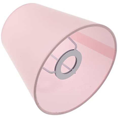 TOBBOMEY Paralume Decorativo Per Lampada Da Tavolo e a Sospensione, Copertura Leggera Colore Rosa Chiaro, Accessorio Per Lampade Da Parete e Da Terra, Per Illuminazione Ambientale Casa