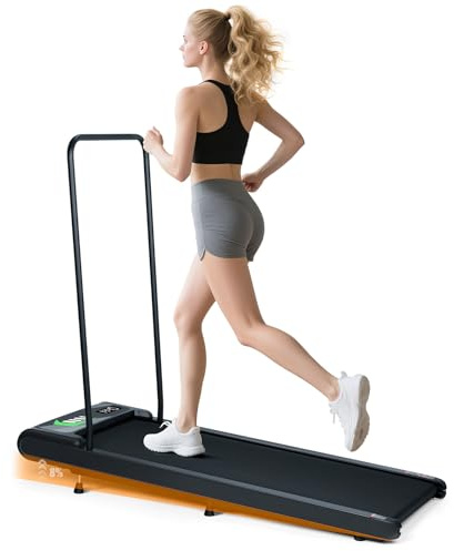 AiQInu Tapis De Marche Inclinable 8%, Tapis De Course Silencieux, Walking Pad 2.5 CV, avec TéLéCommande, éCran LED Et Fonctionnalité Bluetooth, Adapté à Une Utilisation à Domicile, 2-8km/h