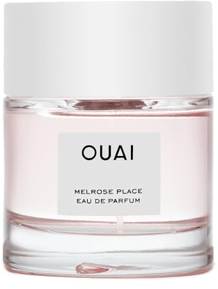 OUAI Melrose Place Eau de Parfum - Elegant Womens Perfume for Everyday Wear - Fresh Floral Scent has Notes of Champagne, Bergamot and Rose with Delicate Hints of Cedarwood and Lychee (1.7 Oz)