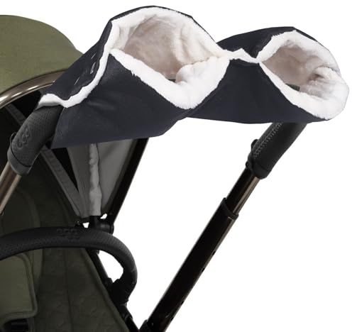 SINBLUE Pram Hand Muff Baby Pushchair Fleece Hand Gloves Stroller Universal Hand Muff Hand Warmer Windproof Thickening Anti-Freeze Gloves Pram Accessory
