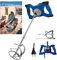 2600 W, mescolatore per calcestruzzo, cambio a 6 marce, 0-1500 giri/min, asta a spirale M14 da 59 cm, miscelatore per malta di colore Ø 120 mm, intonaco, colla e cemento