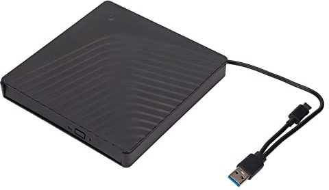 ASHATA Externes DVD Laufwerk Box, Optisches USB3.0/USB2.0 5 Gbit/s Laptop Laufwerkgehäuse für 12,7 mm DVD RW Laufwerk