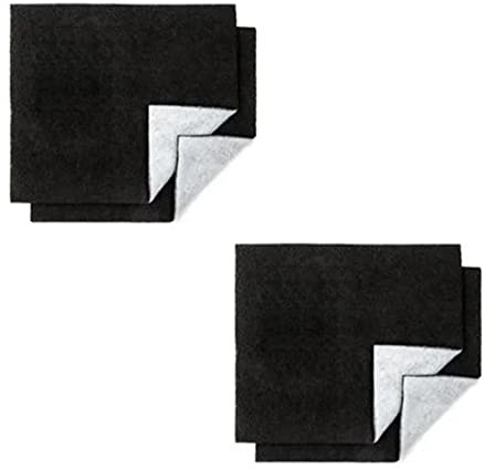 Filtermatten 4er-Set für Dunstabzugshauben - 57x47 cm Aktivkohle- & Fettfilter - Zuschneidbar, Universal passend, gegen Gerüche & Fettdämpfe