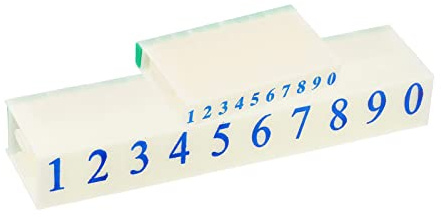 PATIKIL Detachable Number Stamps, 2 Set Numeral 0-9 Number Stamp Combination Set Number Stamper Initial Stamp Font Size 7x5mm & 17x11mm for Card Tag Scrapbook Craft Making Teaching