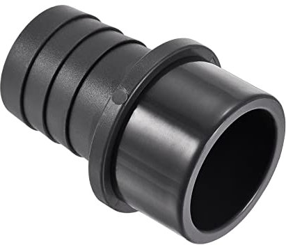 M METERXITY 1 Paquet PVC Tuyau Raccord - Eau Tube Connecteur, 40mm Barbillon Droit Tuyau Joint, Appliquer à Extérieur/Jardin/Piscine (OD 50mm, Noir)