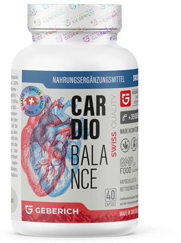 Cardiobalance – Salute del Cuore, Cardiovascolare – 40 Capsule Vegane – con Estratto di Semi d'Uva, Ribes Nero, Foglie di Olivo, Coenzima Q10 (1)
