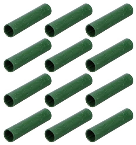 M METERXITY 12 Pièces 11mm Connecteurs de Construction de Cadre de Serre, Raccord de Tuyau pour Treillis de Raisin/Abris de Soleil/Piquets de Jardinage, Accessoires de Serre [Vert]