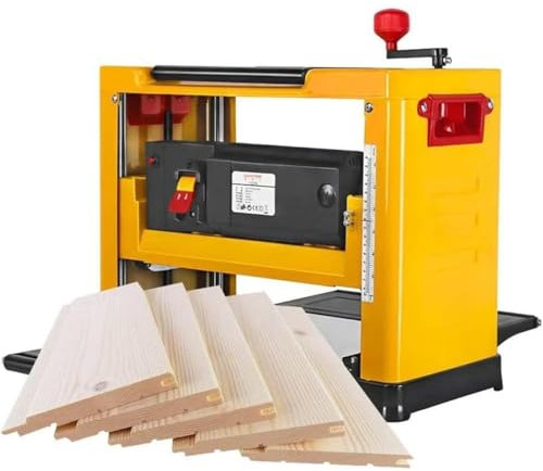 Raboteuse domestique multi-angle réglable 8000 tr/min, raboteuse électrique d'établi de 13 pouces, raboteuse d'épaisseur de bois 2000 W, profondeur de rabotage de 0 à 3 mm for la coupe du bois