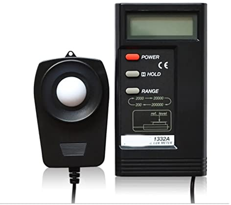 Luxómetro Portátil, Espectrómetro, medidor de iluminancia, medidor de iluminancia digital de alta precisión de mano, ampliamente utilizado en plantas for monitorear la luz ambiental,Precisión Reaccio