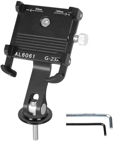 Celuicion - Soporte para teléfono para bicicleta, soporte para moto, antivibraciones, para smartphone, ajustable a 180°, compatible con scooter eléctrico, GPS, navegación al aire libre