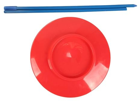 Baoblaze Juggling Plate Game Plate, Red