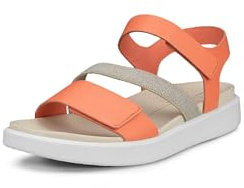 Ecco Sandali da donna FlowTW Peeptoe, Coral Nubuck, 41 EU
