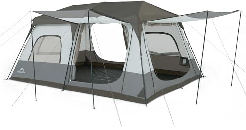 Naturehike Tenda a tunnel Cape, impermeabile, per 6-8 persone, con PU3000 mm, ideale per esterni, campeggio, viaggi in famiglia