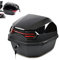 UYTOIZ Motorrad Topcase, Wasserdicht-Motorradkoffer, 36L Motorrad Heckbox Mit Sicherheitsschloss, Für Roller, Motorrad, Mofa & Quad, Einfach En Abnehmbar (Farbe : Schwarz, Größe : 41x40x30cm)