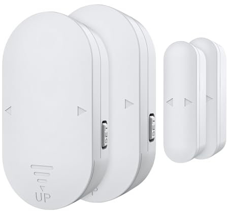 Chatthen Sensore di Allarme per Porte e Finestre, 130 dB Sirena Allarme Casa Senza Fili, Sistema Antifurto Magnetico Wireless, Allarme Porta Ingresso Adatto per Casa, Negozio, Ufficio, Garage, 2 pezzi