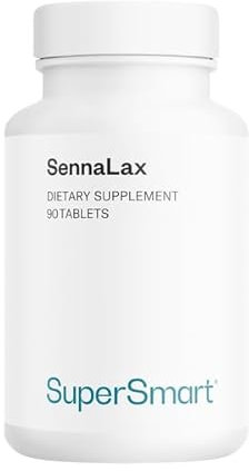 SennaLax - Extrait de Feuille de Séné - Laxatif Naturel Puissant pour Soulager la Constipation et Améliorer la Digestion - 90 Comprimés - SuperSmart