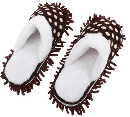 OUNONA 1 Par De Pantuflas De Limpieza Gruesas Pantuflas para Trapear El Polvo De Limpieza para Mujeres Lavables para Trapear El Piso para Trapear El
