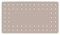 WENKO Wanneneinlage Mirasol Taupe Antirutsch-Badewannenmatte mit Saugnäpfen Taupe