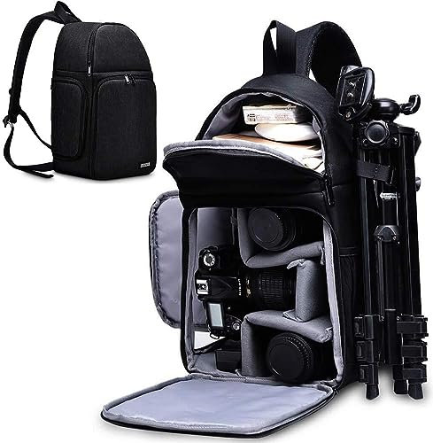 CADeN Kameratasche, Kamera Umhängetasche Sling Brusttasche Bag Wasserabweisend Kompatibel mit Canon Nikon Sony Pentax DSLR/SLR und Spiegelreflexkameras Stativ