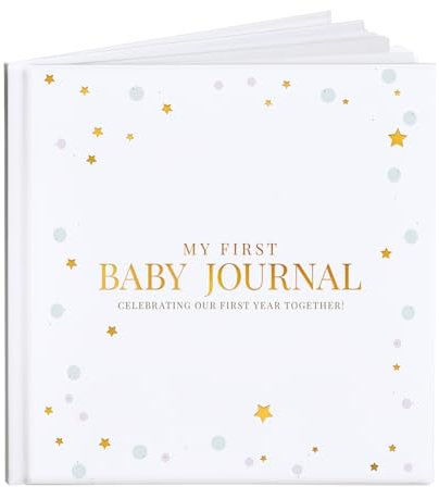 Tiny Trees® Baby Memory Book & Journal – First Year Keepsake Album, Baby Milestone Book & Scrapbook | Newborn Memory Book for Boy or Girl - Great Gift