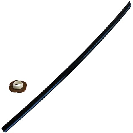 Sportech Italia - Bokken in legno Suburito, Bokuto con Tsuba - Allenamento per Aikido, Iaido, Kobudo, Kendo (legno nero)