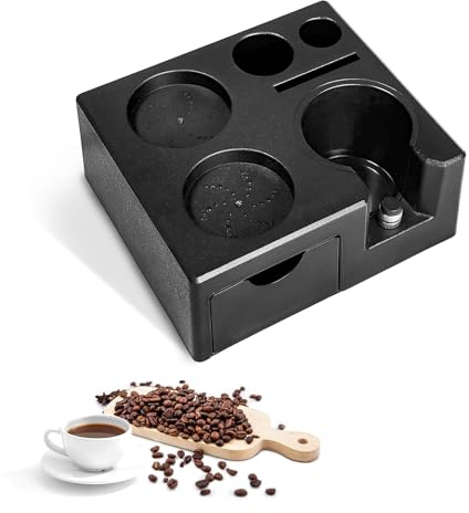 CnosDB Tamper Station, 51 54 58mm EstacióN De Bateo De Espresso Accesorios De MáQuinas De Café ABS con Ranura para Distribuidor De Almacenamiento MúLtiple Son Adecuados para Familias Baristas
