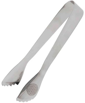 NKlaus 16 cm rökelsetång med livets blomma – stabil, robust och dekorativ design, perfekt för rökelser, hartser och andliga ritualer, perfekt för varje ceremoni 16541