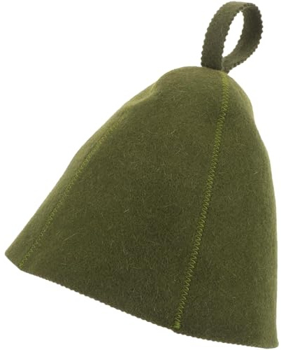 Sauna Hat, Natural Wool Sauna Cap for Men and Women, Eco-Friendly Insulating Headgear for Spa, Steam Room, Bathhouse, Comfortable, Breathable Hat for Men