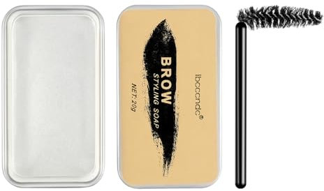 Lurrose Eyebrow Soap Kit Brows Styling Soap Long Lasting Waterproof Eyebrow Pomade 3D Feathery Brows Makeup Balm for Natural Brows Shaping Defining