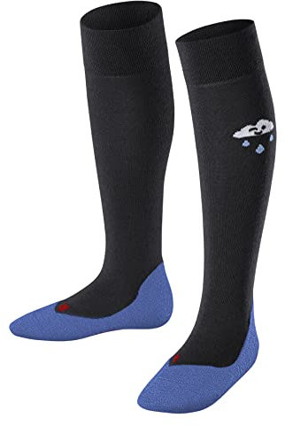 FALKE Unisex Kinder Kniestrümpfe Active Rainboot K Kh Wolle Lyocell dick atmungsaktiv lang gemustert 1 Paar, Blau Indigo Melange 6227, 39-42