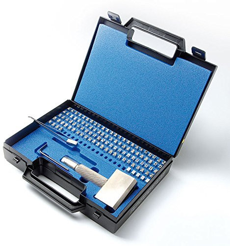 GRAVUREM Europa-Typensortiment/Typenset/Typenhalter-Satz/Schlagzahlen/Schlagbuchstaben - 6mm