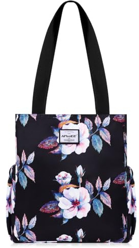 HAWEE Donna Borsa Tote con Zip Leggera Borsa a Tracolla Casual Borsa a Mano Moda Borsa a Spalla Grande Borsa della Spesa Impermeabile Borsetta per Viaggio Scuola Lavoro Quotidiano Vita Yoga Spiaggia
