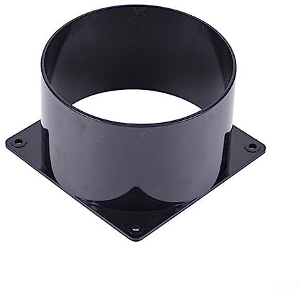CNANRNANC Lot de 2 raccords à bride murale en ABS 75-120 mm pour tuyau de ventilation (75 mm, 100 mm, 120 mm) - Débit d'air optimal