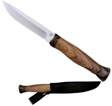 Galica couteau lame fixe pour activités extérieures -buschcraft-camping-pique nique- chasse-pour les amoureux du traditionnel - Un étui complète cette offre