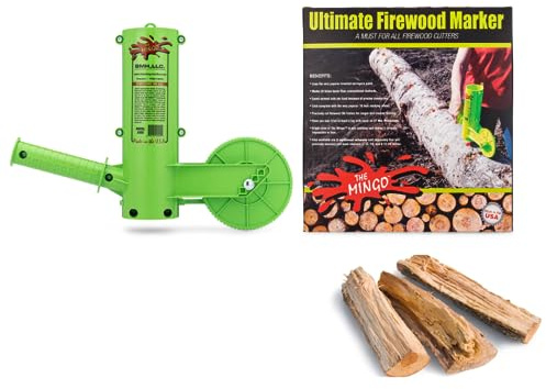THE MINGO Ultimate Firewood Measuring Tool - Chainsaw Firewood Marker- Log Paint Marker -Loggin Marking Tool, Firewood Measuring Accessory- Logging Tools (Mingo Marker With 18 Wheel)
