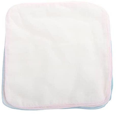 Amosfun 20pezzi Salviette Di Cotone Lavabili Per Ragazzo Ragazza Ragazza Salviette Assorbenti Per Viso Adatte Per Ruttino Allattamento e Pulizia Cuciture Lisce e Robuste