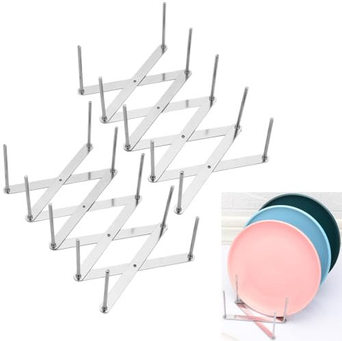 Aililong Rippchenhalter und Topfdeckelhalter Schublade (2er Set) - Edelstahl Kitchen Organizer mit verstellbarem Deckelhalter für Aufbewahrung von Töpfen, Pfannen und Tellern