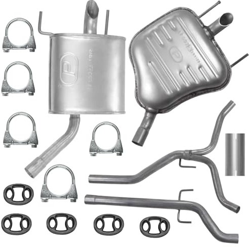 Polmo Schalldämpferset Auspuffanlage Auspuff für Opel Vectra 3 III C 2003-06/2009 2.0 T