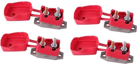 Gatuida 4stücke Automatischer Rücksetz-sicherungsschalter Mit Abdeckung Einfach Zu Montieren Für Boote Und Autos Geeignet