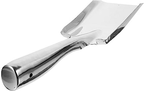 BESPORTBLE Espátula Cuadrada Pequeña De Acero Inoxidable Exterior Aumentó Motorizado Pala De Acero Cenefa El Solar para Multifuncional Cuadrado Cámping Enrejado Herramientas De Jardín Silver