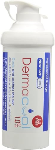 Dermacool Menthol Aqueous Cream 500 g Pump – Cooling & Soothing Moisturiser for Dry, Irritated & Itchy Skin – Ideal for Everyday Use, Sunburn, Heat Rash, Eczema Relief | SterlingSquare