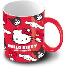Hello Kitty Faces-Mug, Red