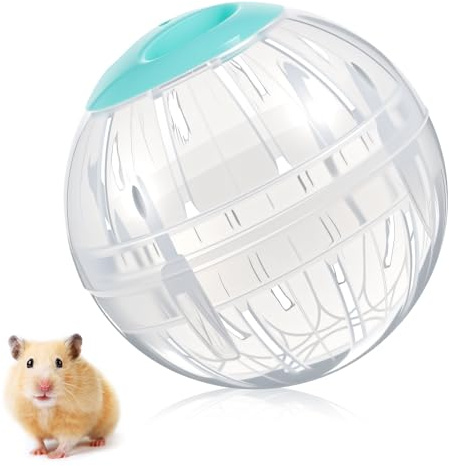 5.7 Inch Hamster Ball, Clear Hamster Exercise Ball, Running Wheel, Breathable, Large Space, Easy to Clean, Cage Accessories, Small Animal Exercise Toys for Small and Medium Dwarf Hamsters