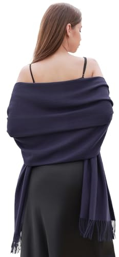 RIIQIICHY Hiver Chaud Écharpe Pashmina Châle Etole Foulard Femmes Longues Grandes Douces
