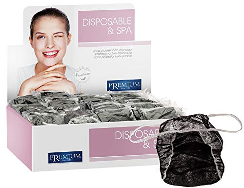 DISPENSER TANGA UOMO MONOUSO NERI IN TNT 100 PEZZI PER MASSAGGI LAMPADA SOLARIUM ESTETISTA PROFESSIONALE